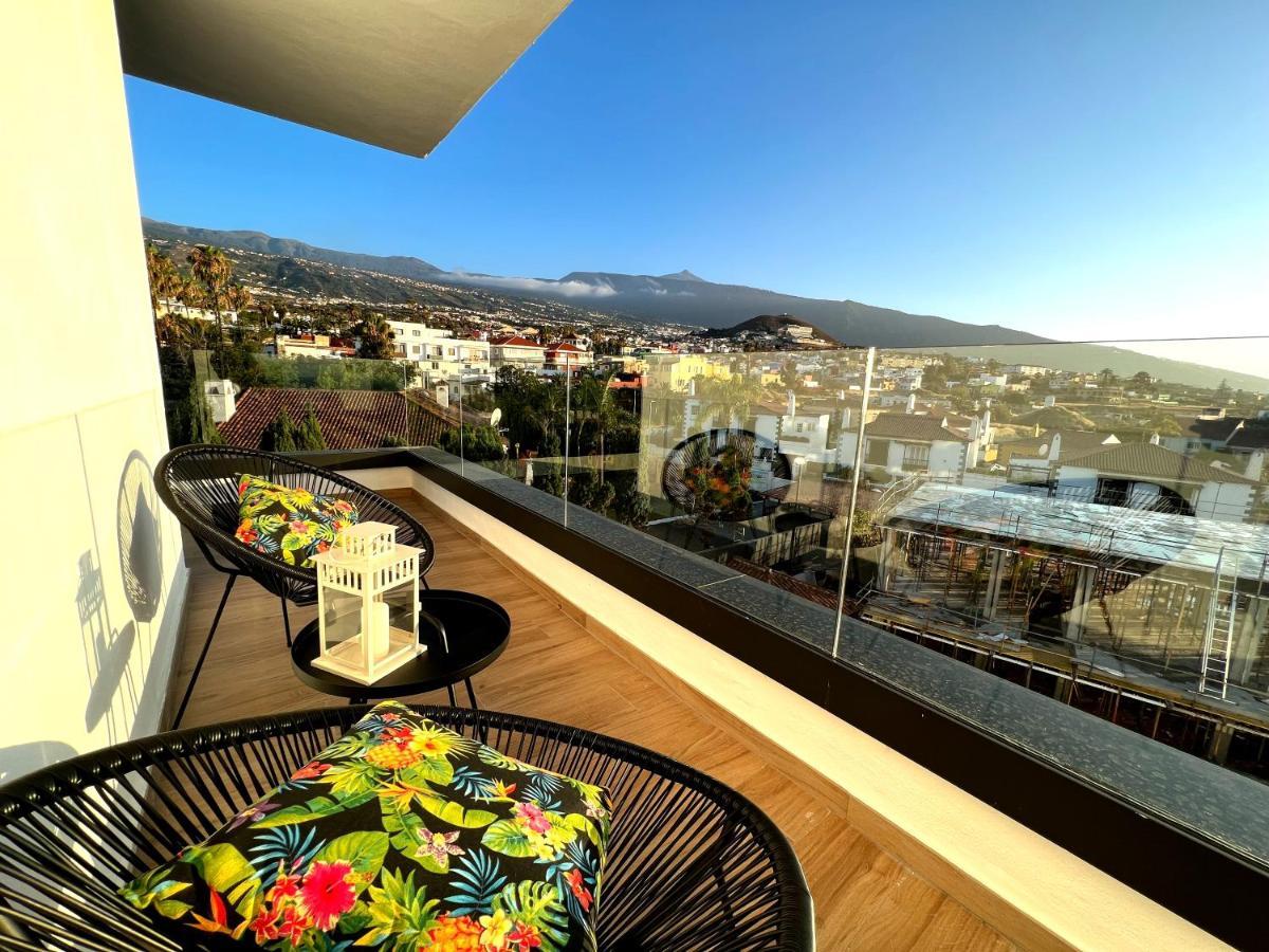 Lujoso Apartamento Completo, Piscina, Terraza Con Vistas Al Teide Puerto de la Cruz  Ngoại thất bức ảnh